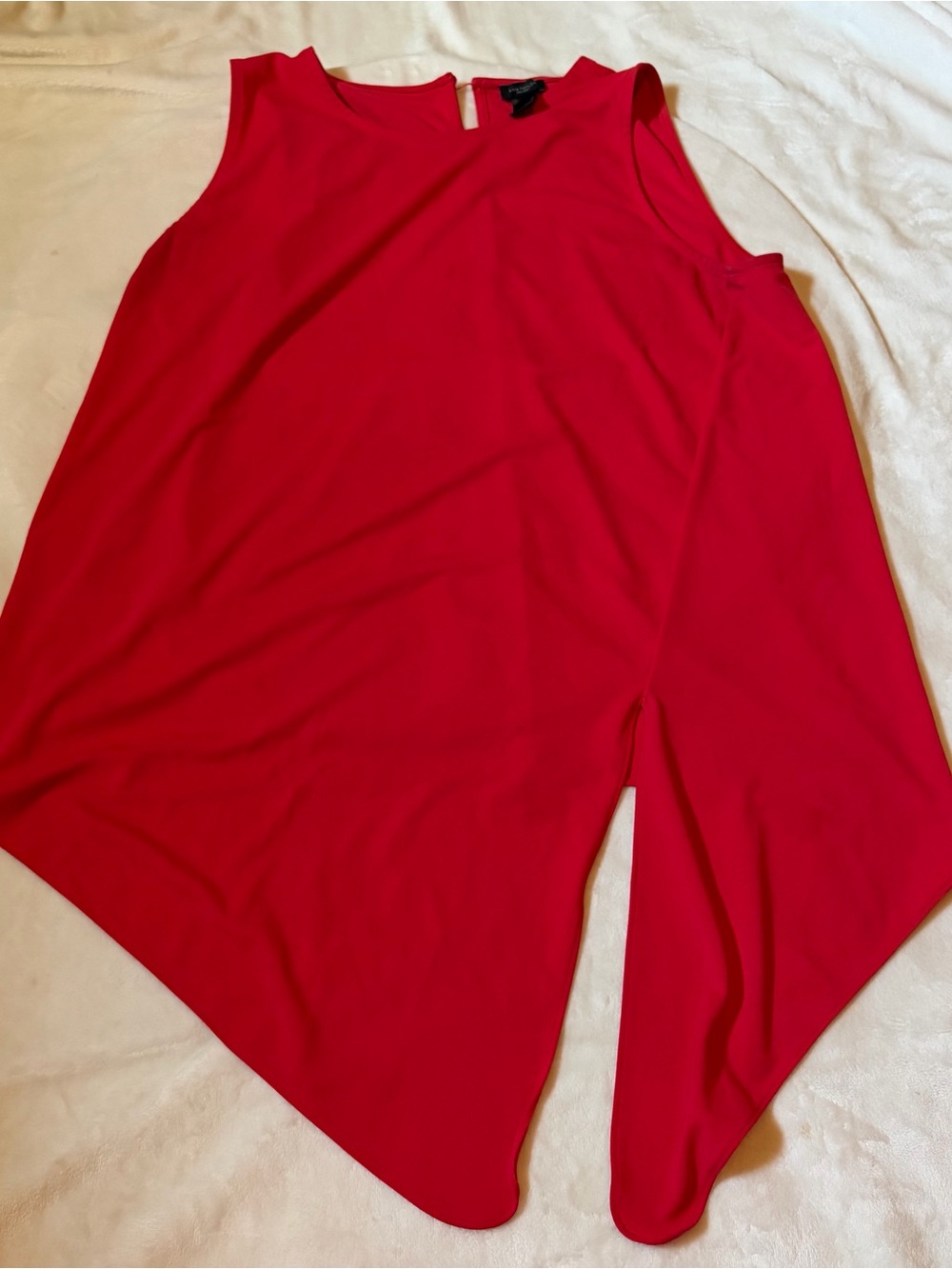 Ann Taylor Factory Red Asymmetrical Women’s Top